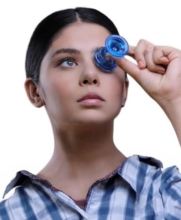 BlueCOLOR Eye Wash Cups with Storage Container- Eye Cups for Eye wash Shaped Rim for Eye Rinse, Cleansing, Remove Dust, Makeup & Irritants- Eye wash kit Set of 2 Eye Cup