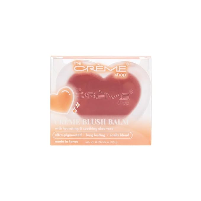 The Creme Shop Crรจme Blush Balm: Dewy Color Perfection with Aloe Vera. Buildable, Long-lasting, Easily Blendable for Naturally Rosy Cheeks. Embrace the Glow โ LoveStruck