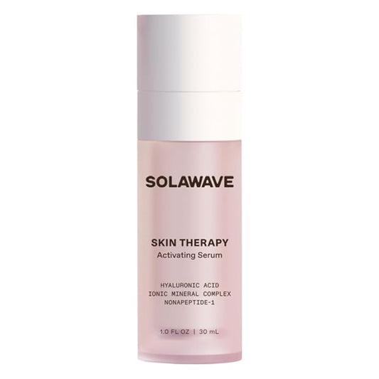 Solawave Wand Skin Therapy Activating Serum | Hyaluronic Acid and Peptides | Enhance Skincare Device Results | Hydrating Microcurrent Galvanic Current | Wrinkle Smoothing