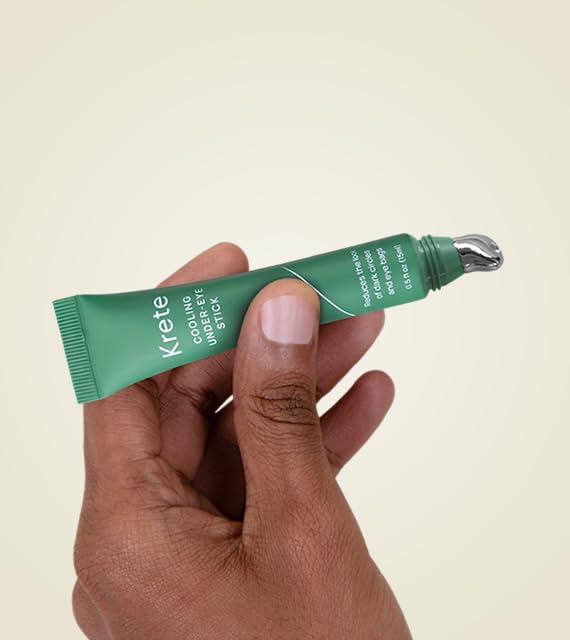 Cooling Under-Eye Stick with Liposomal Caffeine and Tripeptide-5 - Helps with Dark Circles and Puffiness, Vegan & Cruelty-Free, 0.5oz