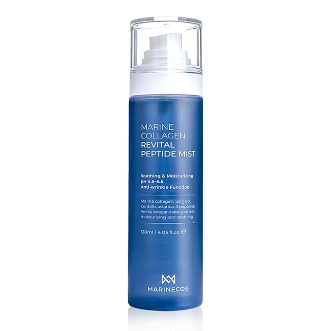 Marine Collagen Revital Peptide Mist 120ml ใ
ฃ Fine Facial Spray for Hydration Soothing Glow ใ
ฃ Daily Moisture Mist with Centella and Peptides