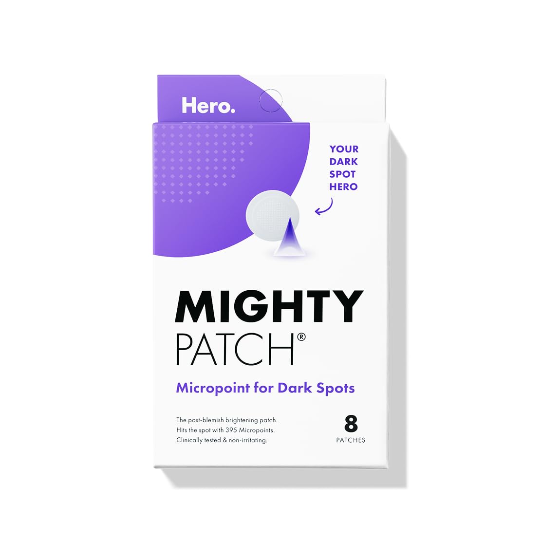 Hero Cosmetics Mighty Patch Micropointโข for Dark Spots - Post-Blemish Dark Spot Patch with 395 Micropoints, Dermatologist Tested and Non-irritating (8 Count)