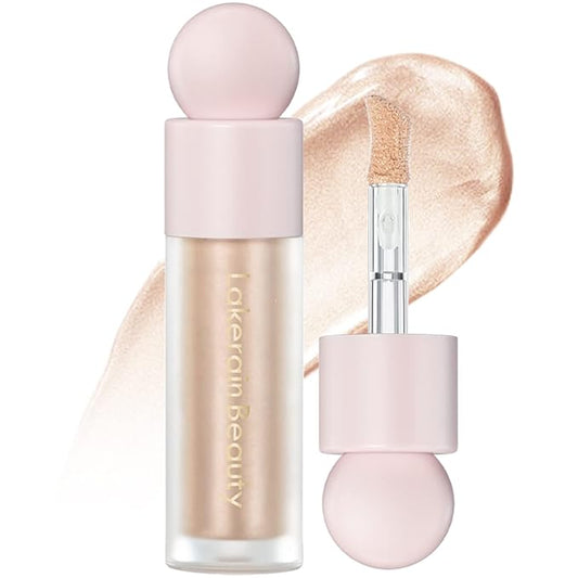 Erinde Liquid Highlighter Makeup, Face Highlighter Bronzer Makeup Stick, Natural Glossy Finish, Lightweight Blendable Silky Smooth Cream Face Illuminator Makeup, Cruelty-free, 02# STARLIGHT