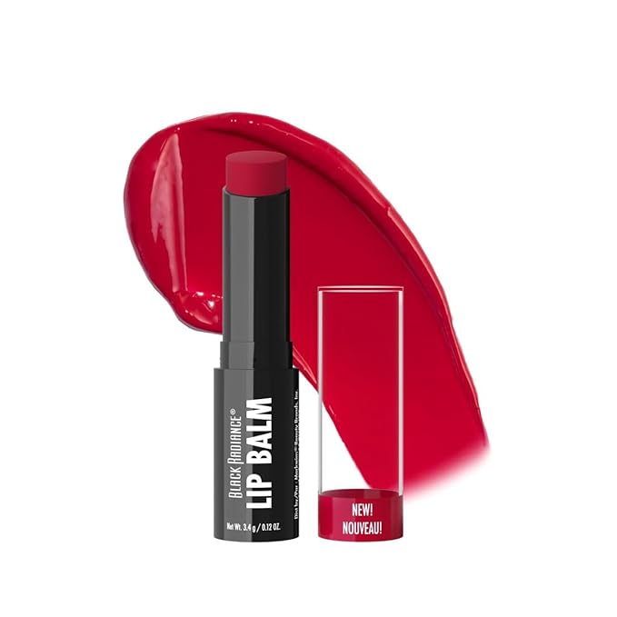 Black Radiance Beyond A Pout Plumping Lip Balm, Moisturizes & Conditions with a Blend of Botanical Oils & Hyaluronic Acid For a Glossy Finish, Vegan, Cruelty-Free - Pucker Up