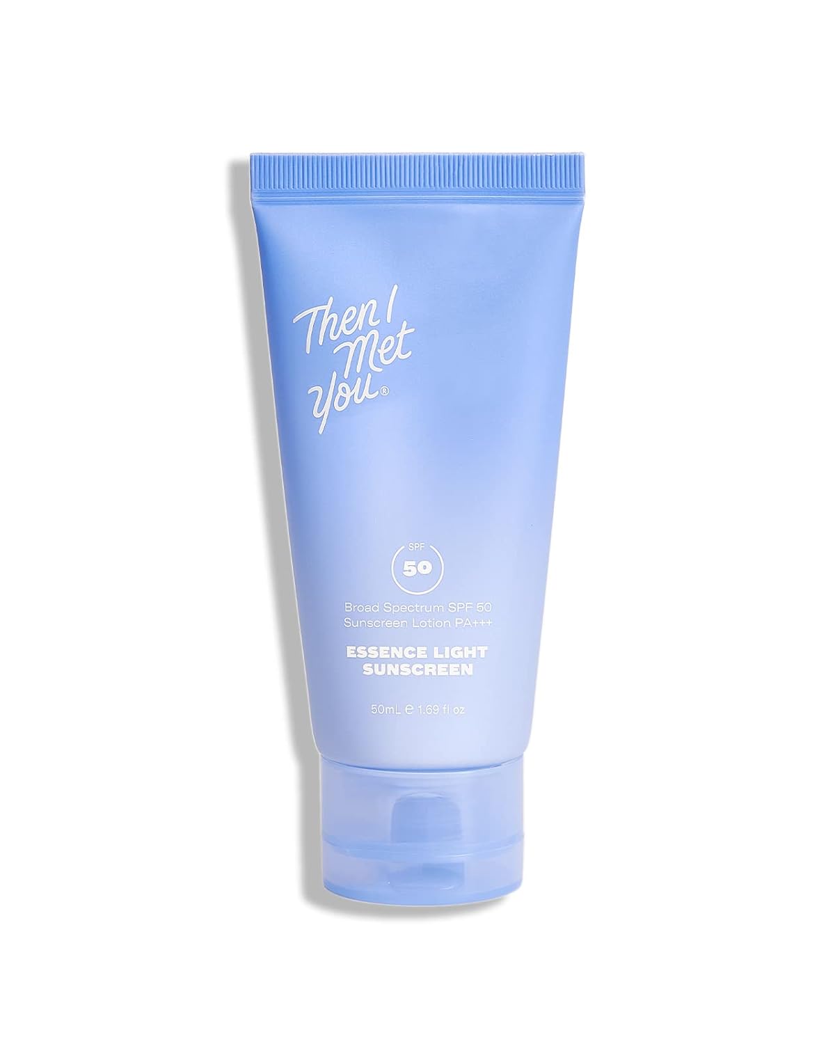 Then I Met You Essence Light Sunscreen, Broad Spectrum SPF 50 Lotion PA+++, with Hyaluronic Acid, Vegan, Cruelty-Free, 1.69 oz