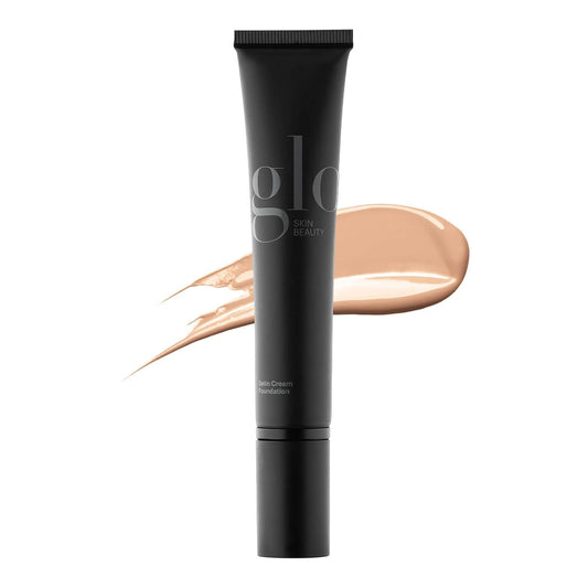 Glo Skin Beauty Satin Cream Foundation Makeup for Face, Natural - Full Coverage, Semi Matte Finish, Conceal Blemishes & Even Skin Tone