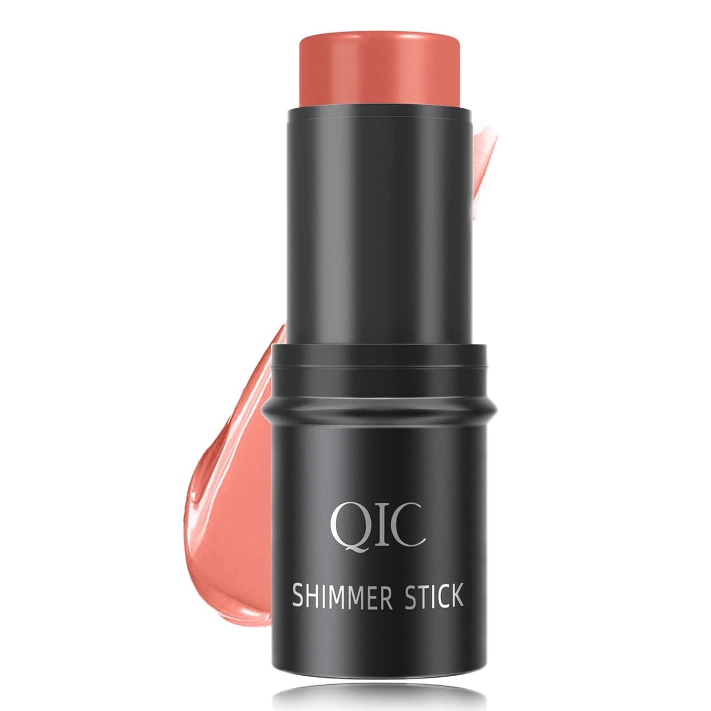 Cream Contour Blush Stick,Long Lasting Waterproof Blush Stick for Cheeks&Lips Multipurpose Face Highlighting Concealing Cream,Shimmer Contour Stick Makeup for Women(Rose Red)