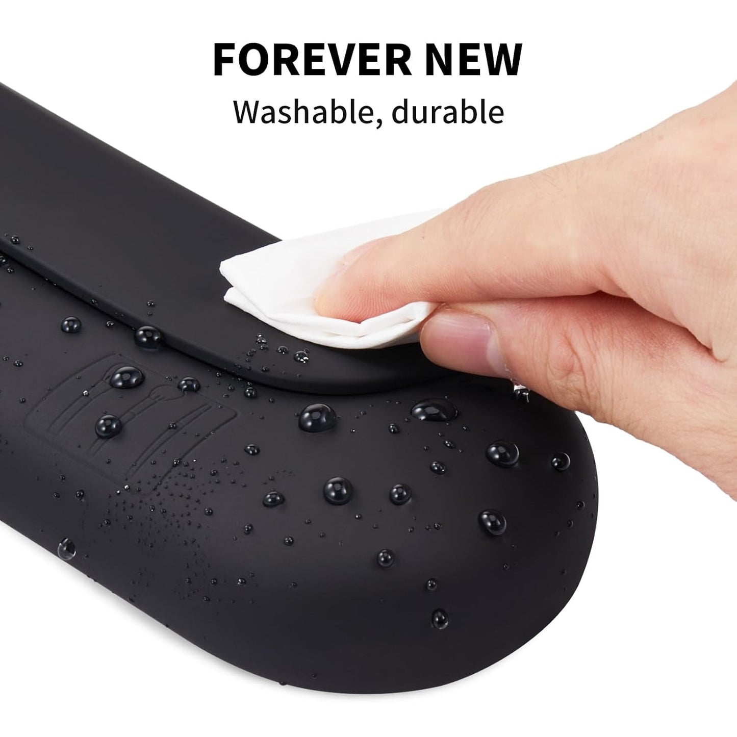 Silicone Makeup Brush Holder Travel Cosmetic Bag:Soft Portable Cosmetic Face Brushes Holder with Upgrade Anti-Fall Out Magnetic Closure, Large Travel Makeup Brush Case - Black