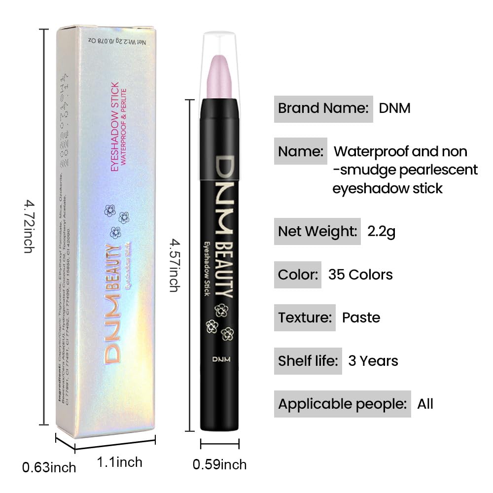 evpct Violet Pink Shimmer Cream Eye Shadow Brightener Sticks Set for Eyes, Violet Pink Shimmery Matte Pencil Eye shadow Applicator Stick Pen Palette Makeup Waterproof sombras en crema para ojos 07#