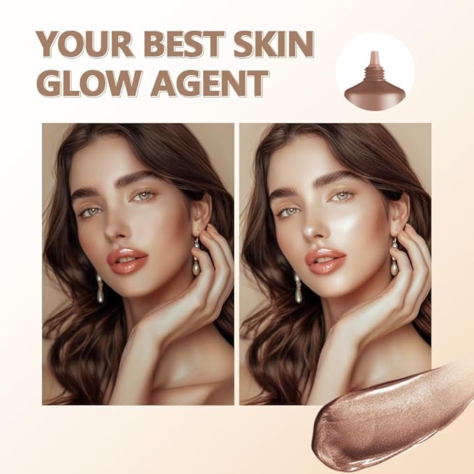 Full Match Glow Foundation, Enhance Foundation Natural Glow, Professional Coverage for a Flawless Look (Medium, Large)