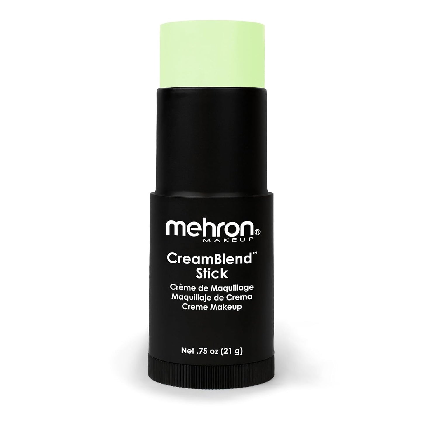 Mehron Makeup CreamBlend Stick | Face Paint, Body Paint, & Foundation Cream Makeup | Body Paint Stick .75 oz (21 g) (Pastel Green)