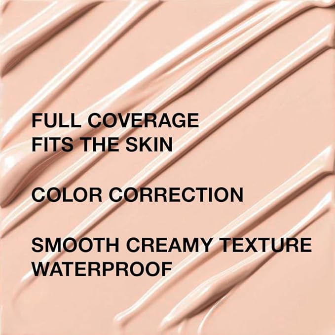 Pro Under Eye Full Coverage Liquid Concealer to Cover Dark Circles, Scars, Redness, Spots, Fine Lines, Corrector Anti-Aging Natural Finish, Moistening Smooth Cream, Waterproof 0.4 fl oz - Beige#