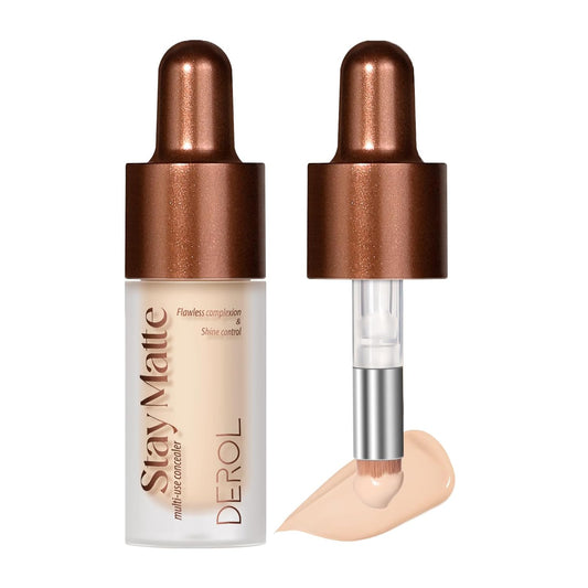 Foundation Makeup,Soft Beige Full Coverage Foundation Makeup(Built-in brush)Vegan & Cruelty-Free-Oil Control Flawless Concealer Cover Facial,Natural Blemish Face Makeup(03#)