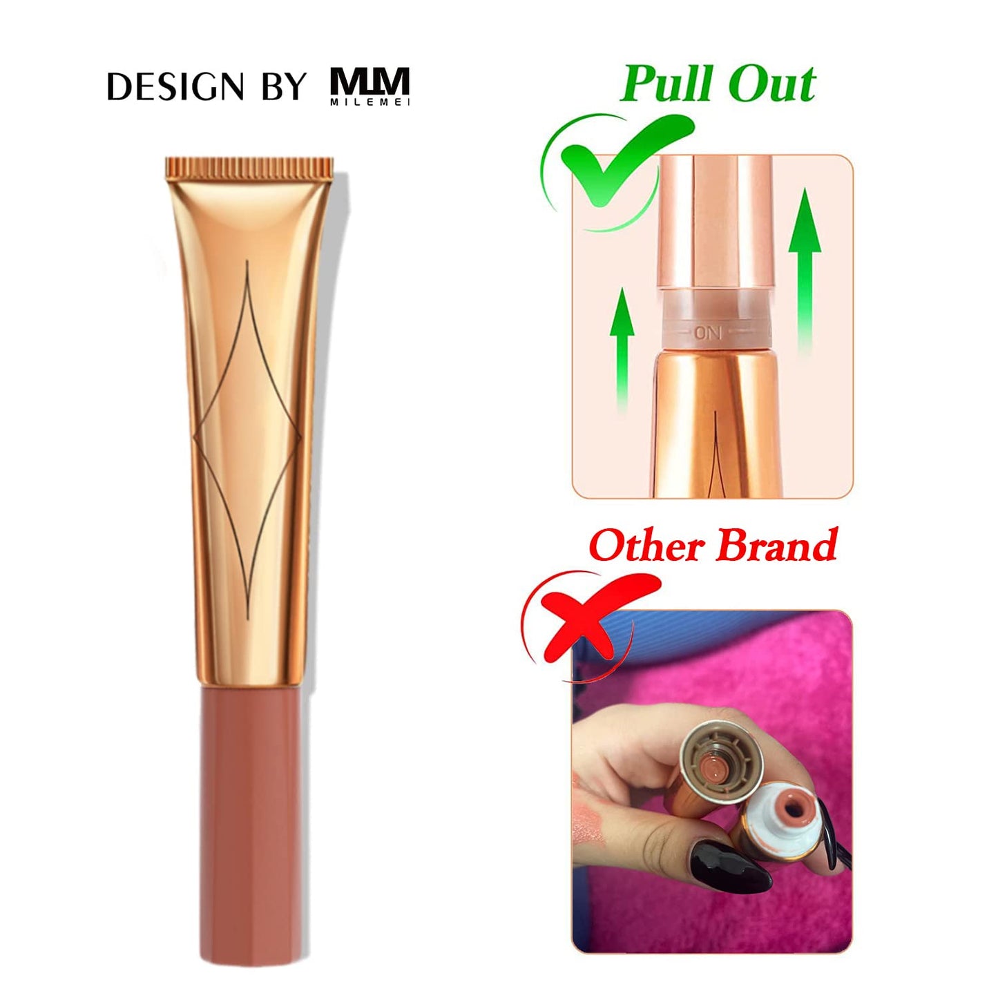 3 Color Contour Beauty Wand, Highlighter ,Blush,Face Concealer Contouring with Cushion Applicator Long Lasting & Smooth Matte Finish Liquid Illuminator Makeup Stick . (01#Contour +02#Blush+04#Highlighter)