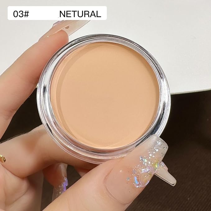 7 Color Solid Concealer Full Coverage Correcting Cream Concealer Waterproof Long-lasting Under Eye Concealer for Dark Circles Color Corrector Pro Concealer (Color 03)