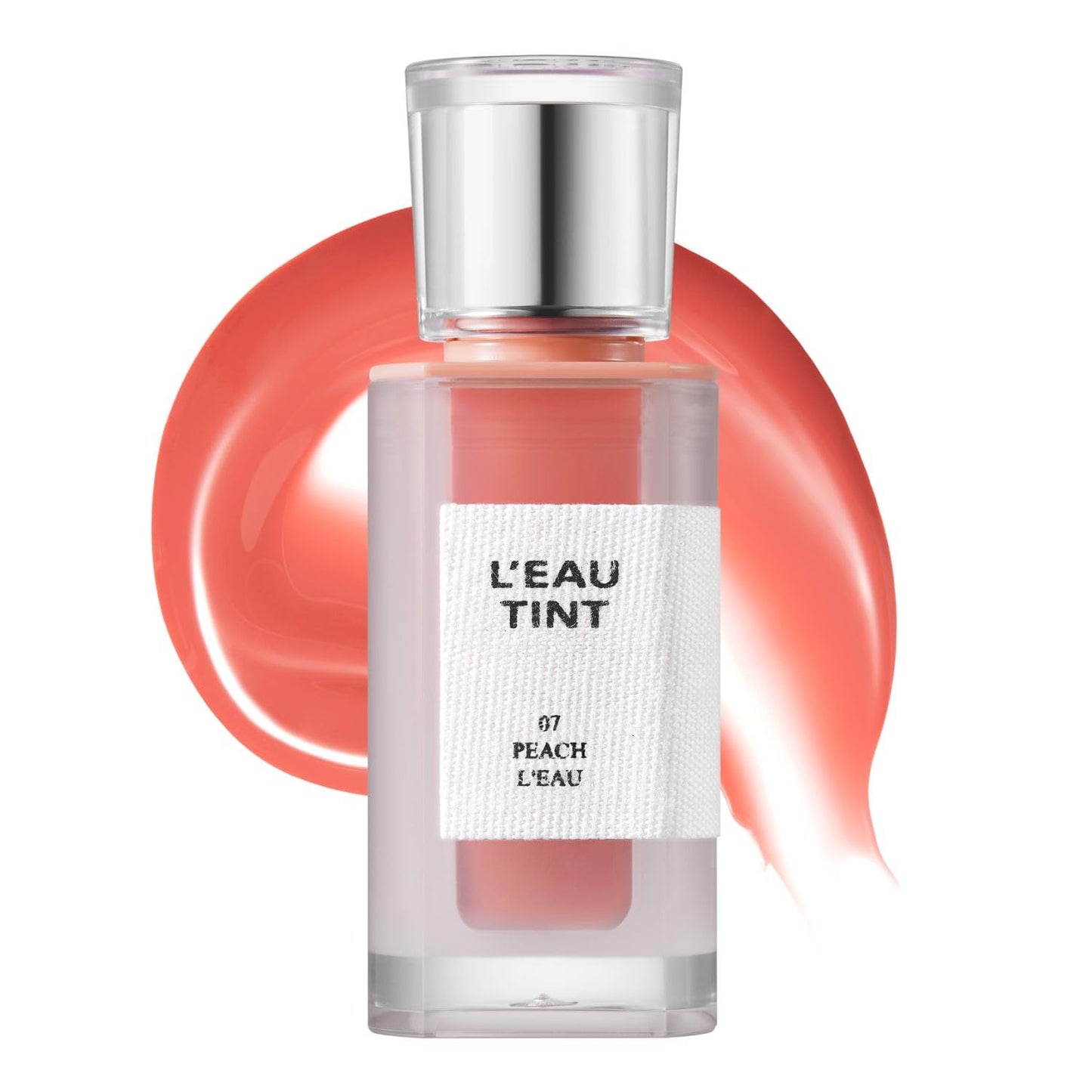 BBIA LโEAU Tint โ Glossy & Glow Lip Stain, Watery Lip Tint, Non-Sticky, High Shine Finish, Long-lasting, Moisturizing, Lightweight, Natural, Daily Use, Vegan, Korean Lip Makeup (07 PEACH L'EAU)