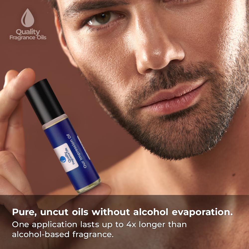 Quality Fragrance Oils' Sexy Ruby Impression #305 | Long-Lasting Perfume Oil, Alcohol-Free, Strong Scent, 10ml Roll-On | Affordable Alternative to Designer Fragrances