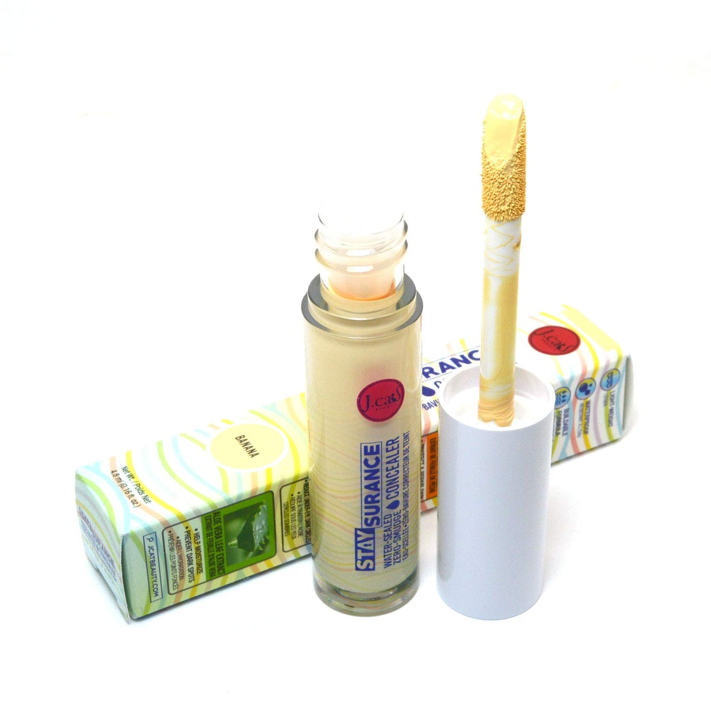Jcat Beauty Professional Staysurance Water Sealed Zero Smudge Concealer Face and Body + Free ZipBag (SHC106 : BANANA)