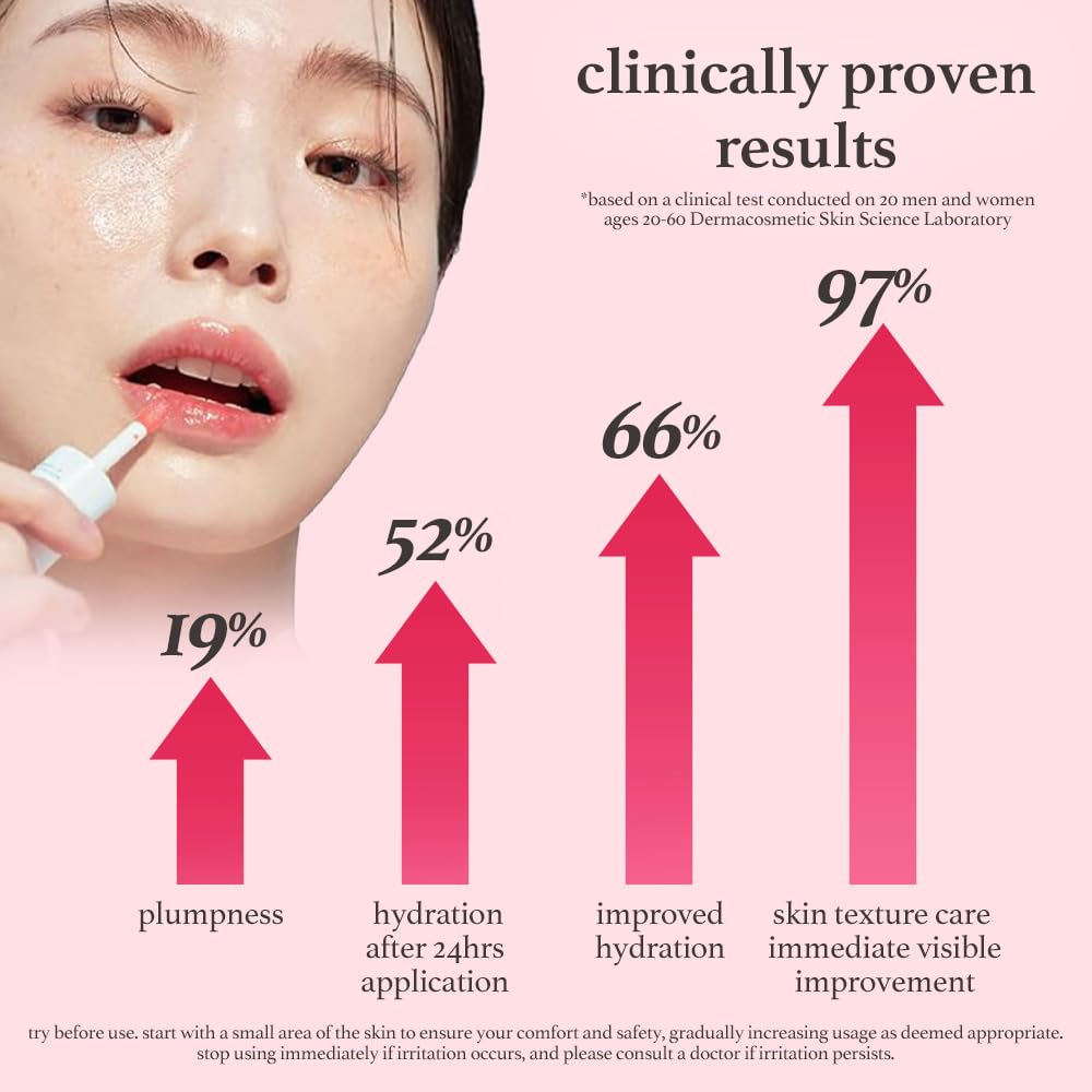 NOONI Korean Lip Oil - Appleberry | Long-Lasting, Moisturizing, Plumping, Revitalizing for Dry Lips, Waterproof, No Peel Off, Hydrating, Nourishing Crystal Clear, 0.12 FL Oz