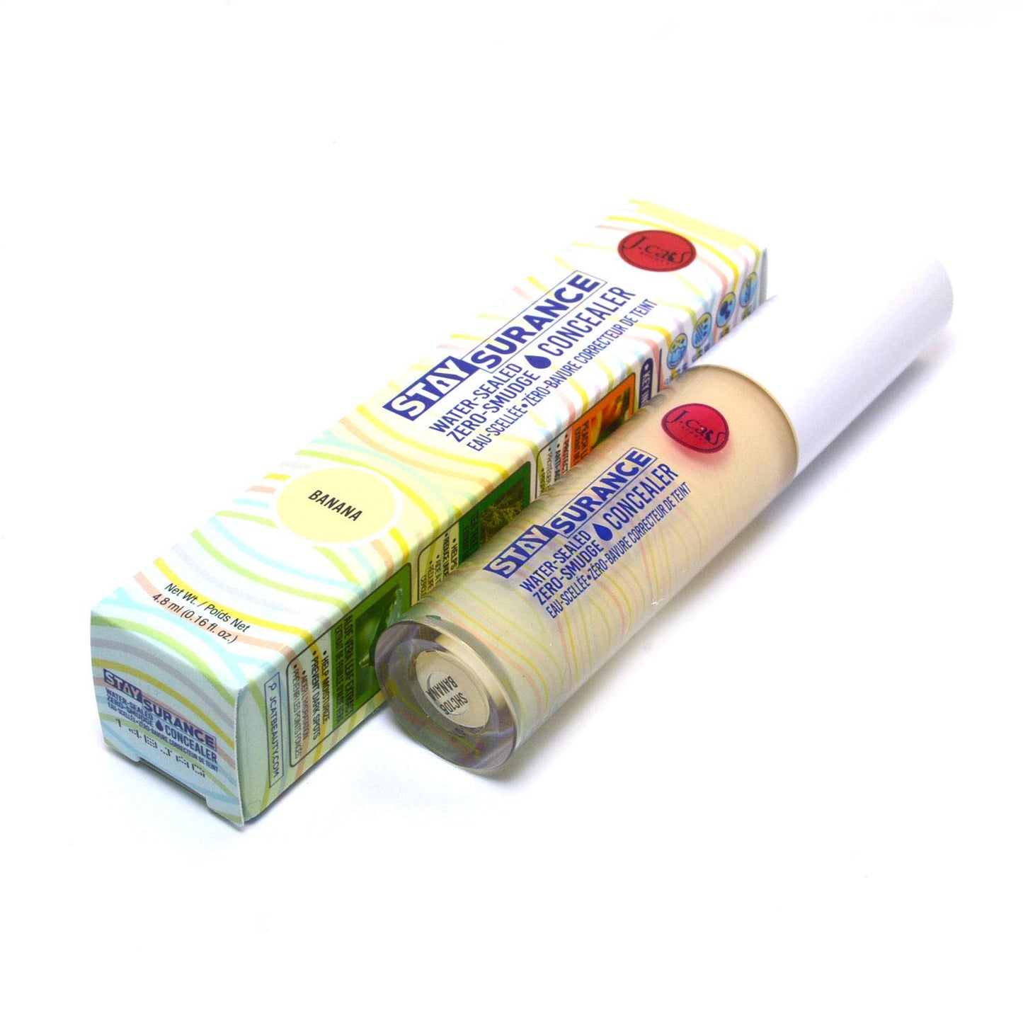 Jcat Beauty Professional Staysurance Water Sealed Zero Smudge Concealer Face and Body + Free ZipBag (SHC106 : BANANA)
