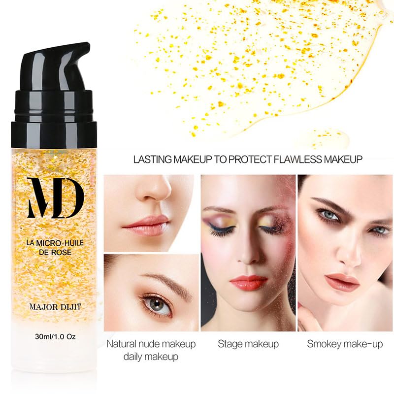 Liquid Primer Set Matte Liquid Full Coverage Oil Control Breathable Invisible Cover Concealer Primer with Face Primer, Makeup Sponge