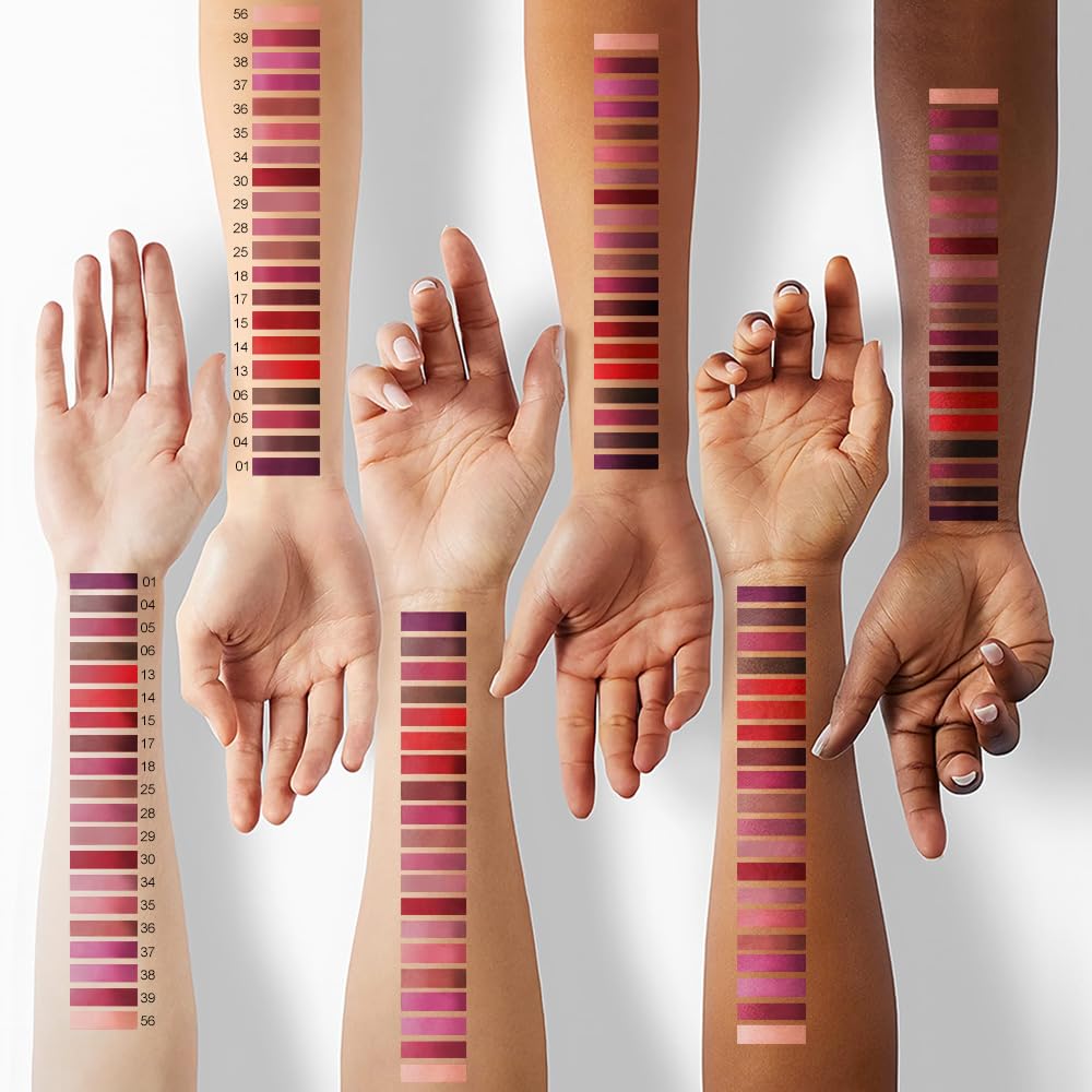 evpct 1Pcs Mauve Pink Matte Lip Liner and Liquid Lipstick Stain Makeup Set for Women, Light Mauve Long Lasting Smudge Proof Lipstick labiales matte mate larga duracion listip 24 hours originales, 35#