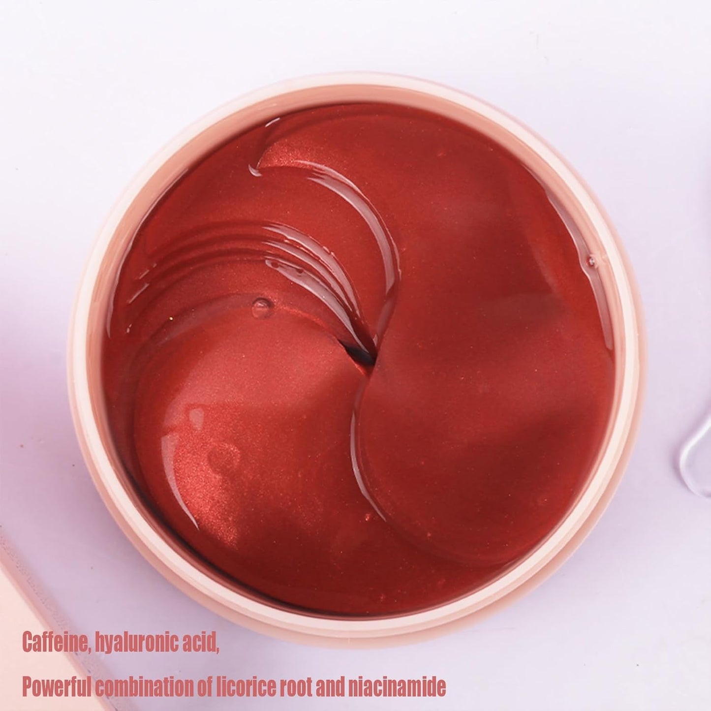 Brightening Eye Mask - Hyaluronic Acid Eye Mask with Caffeine,under Eye Patches for Puffy Eyes and Dark Circles - 60 eye patches to minimize wrinkles and eliminate ,under eye care (1pcs)