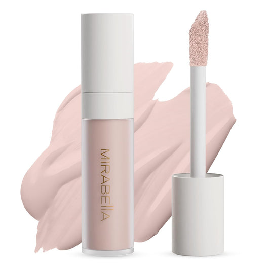 Mirabella Invincible For All Perfecting Under Eye Concealer Full Coverage - Hydrating Makeup Concealer for Dark Circles, Fine Lines & Wrinkles w/Hyaluronic Acid - Porcelain P00