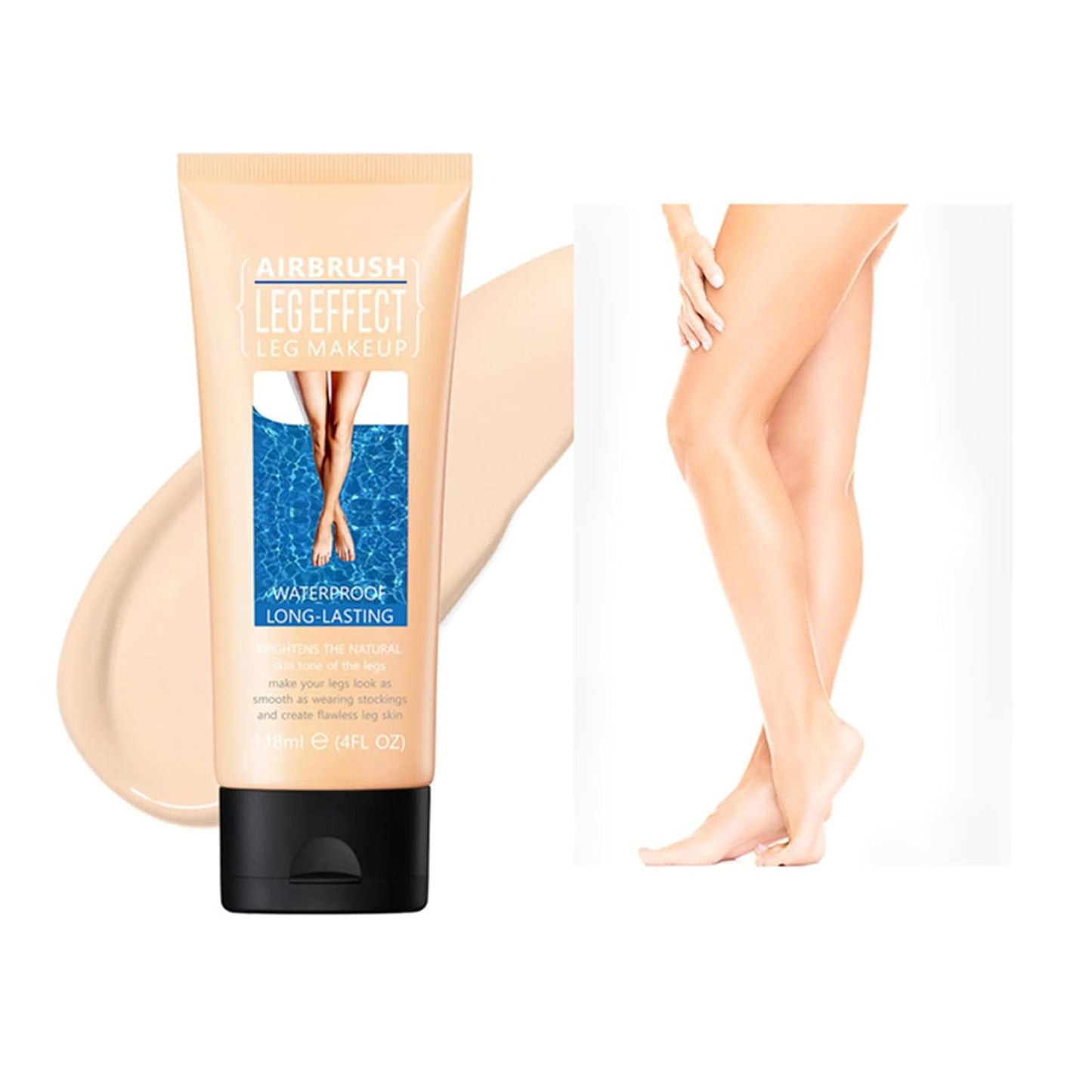 Leg Makeup Waterproof No Transfer, Leg Makeup Lotion, Body Makeup Waterproof Foundation, Leg Makeup for Varicose Veins Waterproof, Leg and Body Makeup for Tattoo Cover Up (Fairest Glow)