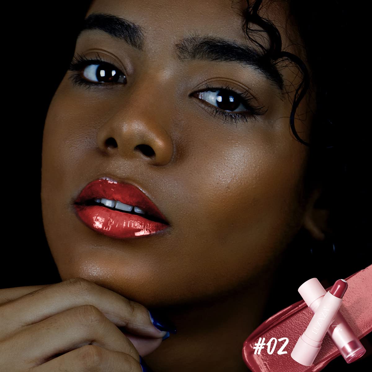 2PCS Tinted Lip Balm Chapstick with Color, Natural Semi - Gloss Finish, Hydrating/Coloring 2 in 1 Moisturizer Lip Stick for Girls & Women #02+#04