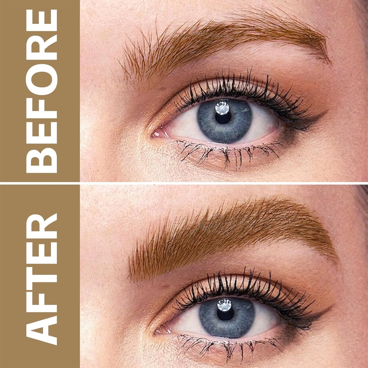 Boobeen 2pcs Brow Fection Eyebrow Pen,Liquid Microblading Eyebrow Pencils for Women,Angled Brush Waterproof Brow Pen for Hair-Like Strokes,Last All-Day,Beginner Friendly