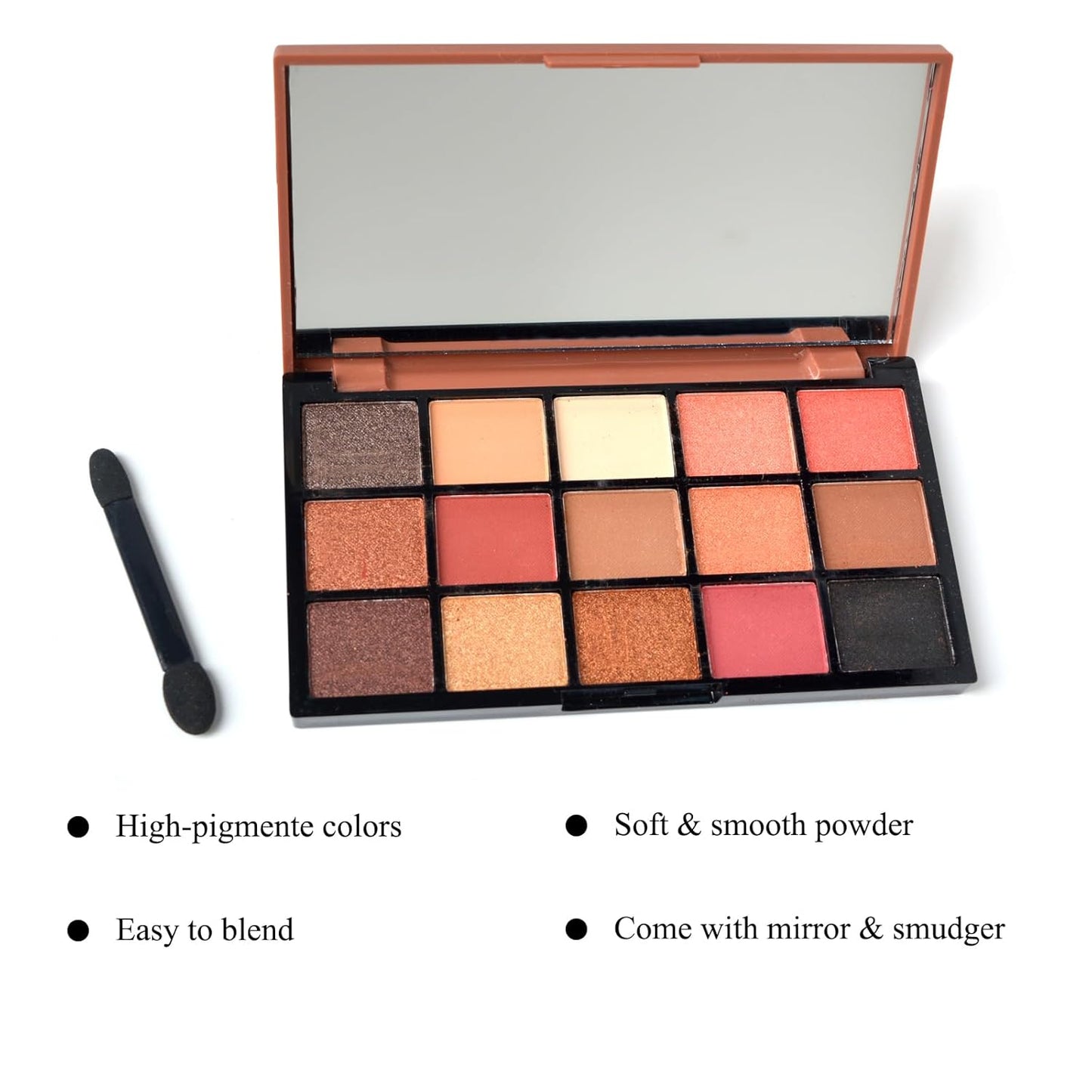 Eyeshadow Palette,Eye Shadow Pallet Makeup 15 Colors,Colorful Highly Pigmented Matte & Shimmer Makeup Eyeshadow for Women (RED LEOPARD)