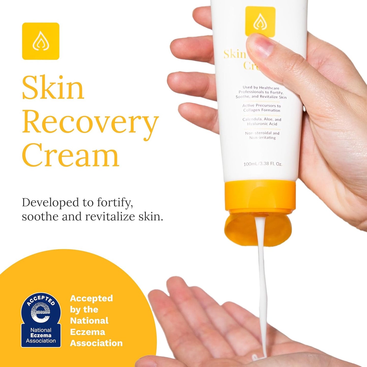 Rejuvaskin Skin Recovery Cream with Aloe Vera, Cooling Moisturizing Cream for Dry, Itchy & Sensitive Skin, 100 ml