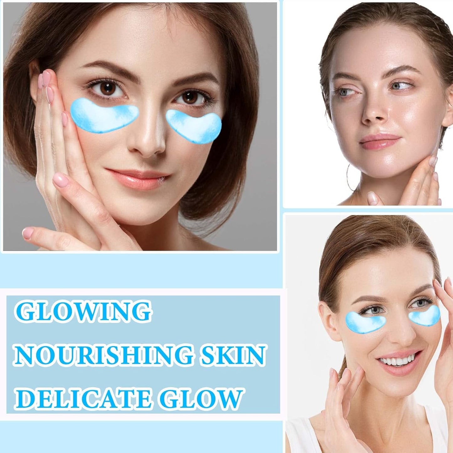 30 Pairs Gold Eye Mask,Under Eye Patches for Dark Circles and Puffiness,Hydrating and Moisturizing,Reduces Eye Bags and Smoothes Frownies,Eye Treatment Patches,Skin Care Products