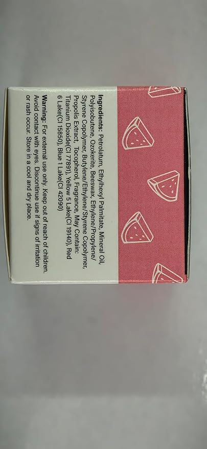 1 PCS Bee Lip Balm Honey Pot, Moisturizing Watermelon Sleeping Lip Balm Lip Mask Overnight, Hydrate Lip Repair Prevent Dry and Cracked Lip Care, Nourishes the Lip Skin, Reduces Lip Lines