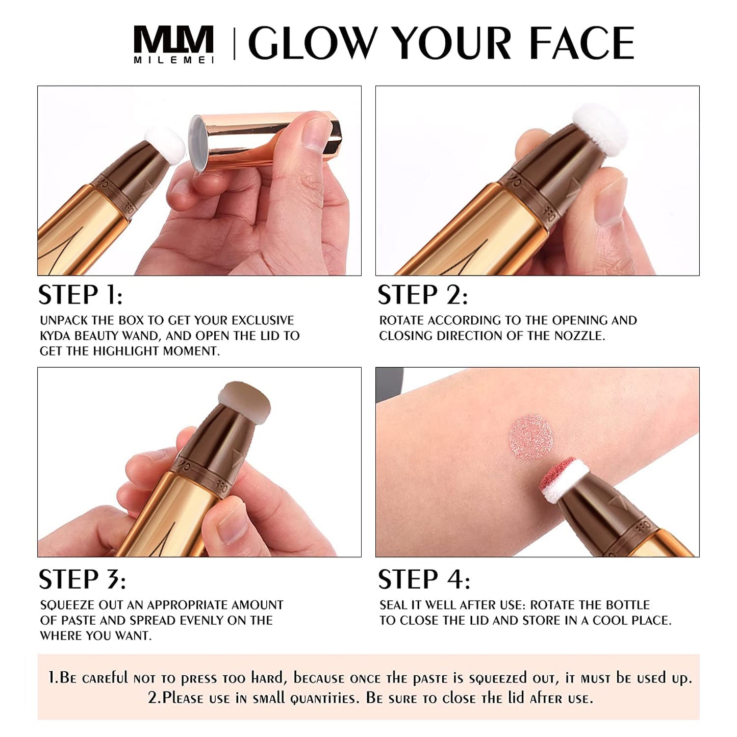 3 Color Contour Beauty Wand, Highlighter ,Face Concealer Contouring with Cushion Applicator Long Lasting & Smooth Matte Finish Liquid Illuminator Makeup Stick .(01 Contour+03 Cherry Red +05 Bronze Gold)