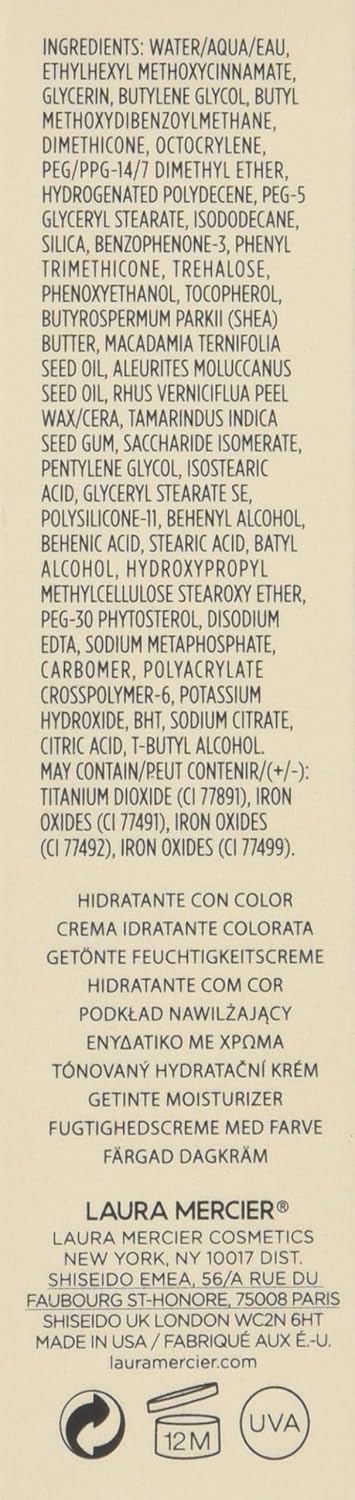 Tinted Moisturizer Natural Skin Perfector Mini SPF 30-0W1 Pearl by Laura Mercier for Women - 0.8 oz Foundation