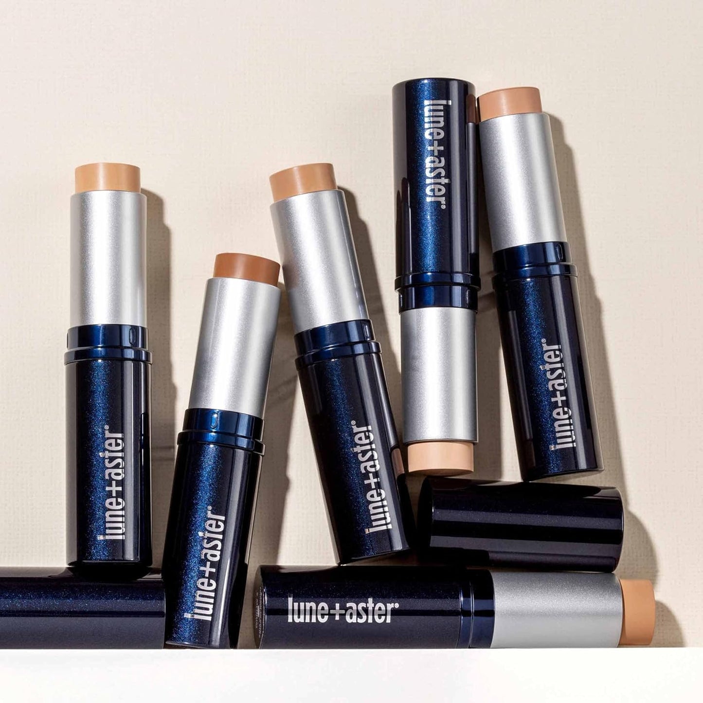 Lune+Aster Dawn to Dusk Foundation Stick - Porcelain - A cream foundation stick infused with good-for-you ingredients that delivers long-lasting, undetectable coverage for a flawless complexion