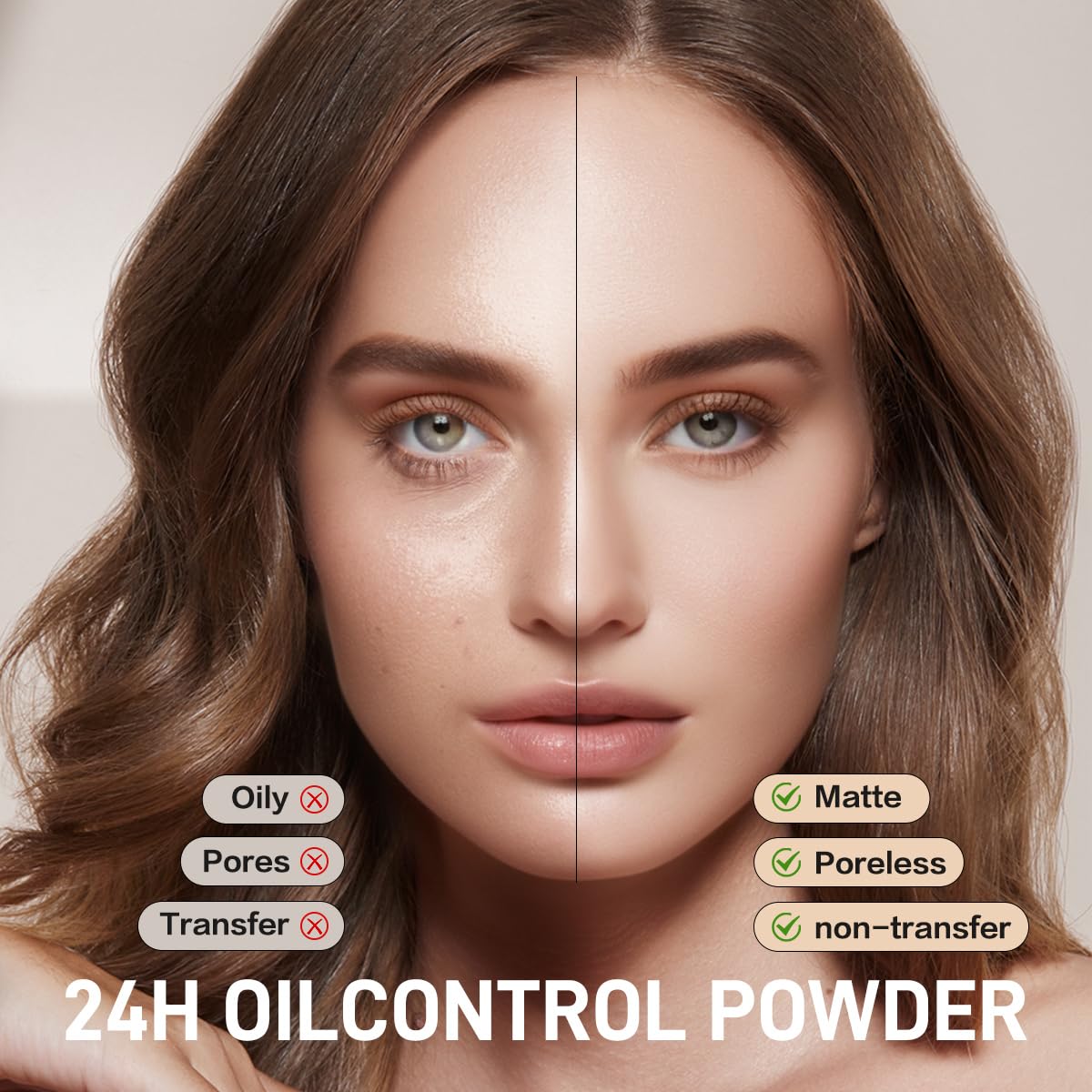 Soft Focus Loose Setting Powder, Waterproof, Matte, Oil Control, Shine Free, Talc-Free Face Powder Makeup, 24H Longwear Finishing Powder, 01 Translucent (Sample)