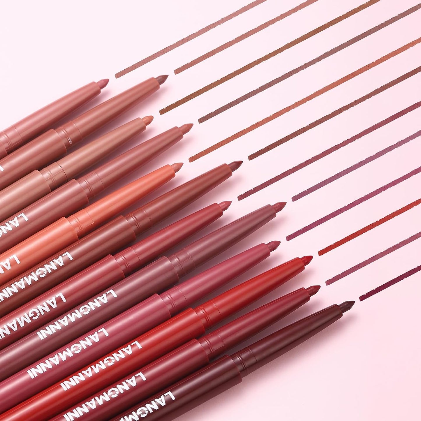 Jolilab 12Pcs Lip Set: 6 Colors Lip Liner+6 Colors Lipstick,Matte/Creamy,Smooth Creamy Texture,Long-Lasting,Bold/Nude Shades for Daily/Party,Vegan,Gift for Makeup Lovers.(Nude - Toned Set A)