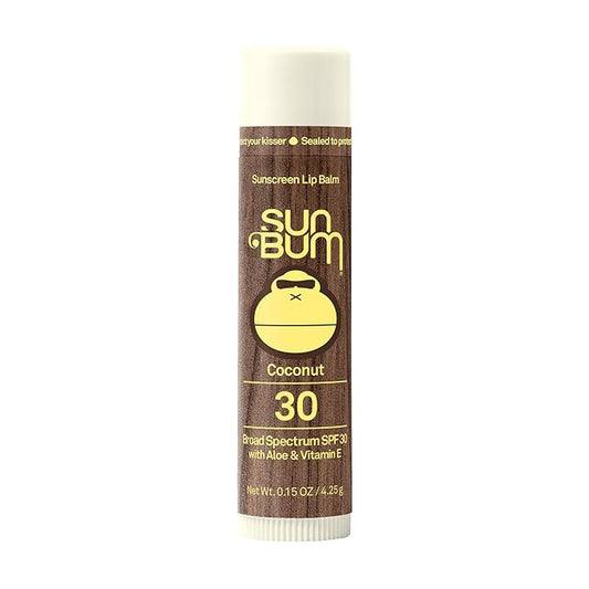 Sun Bum SPF 30 Sunscreen Lip Balm | Vegan and Cruelty Free Broad Spectrum UVA/UVB Lip Care with Aloe and Vitamin E for Moisturized Lips | Coconut Flavor |.15 oz