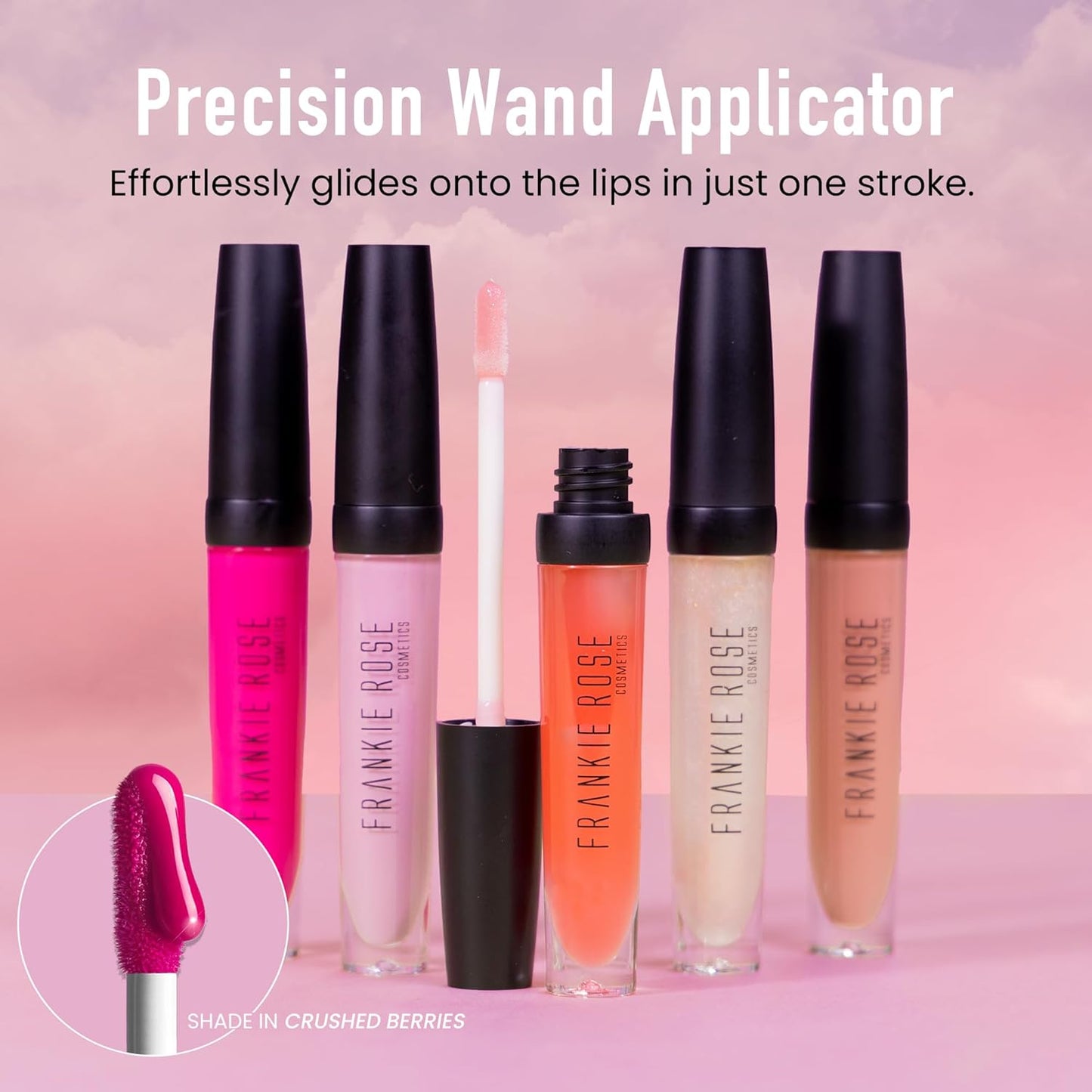 Frankie Rose Cosmetics Lip Gloss | Non-Sticky Formula, Long Lasting Lip Shimmer, Bold Pigment & Hydrating Gloss for lips, So Fetch Shimmer Lip Gloss, 20g