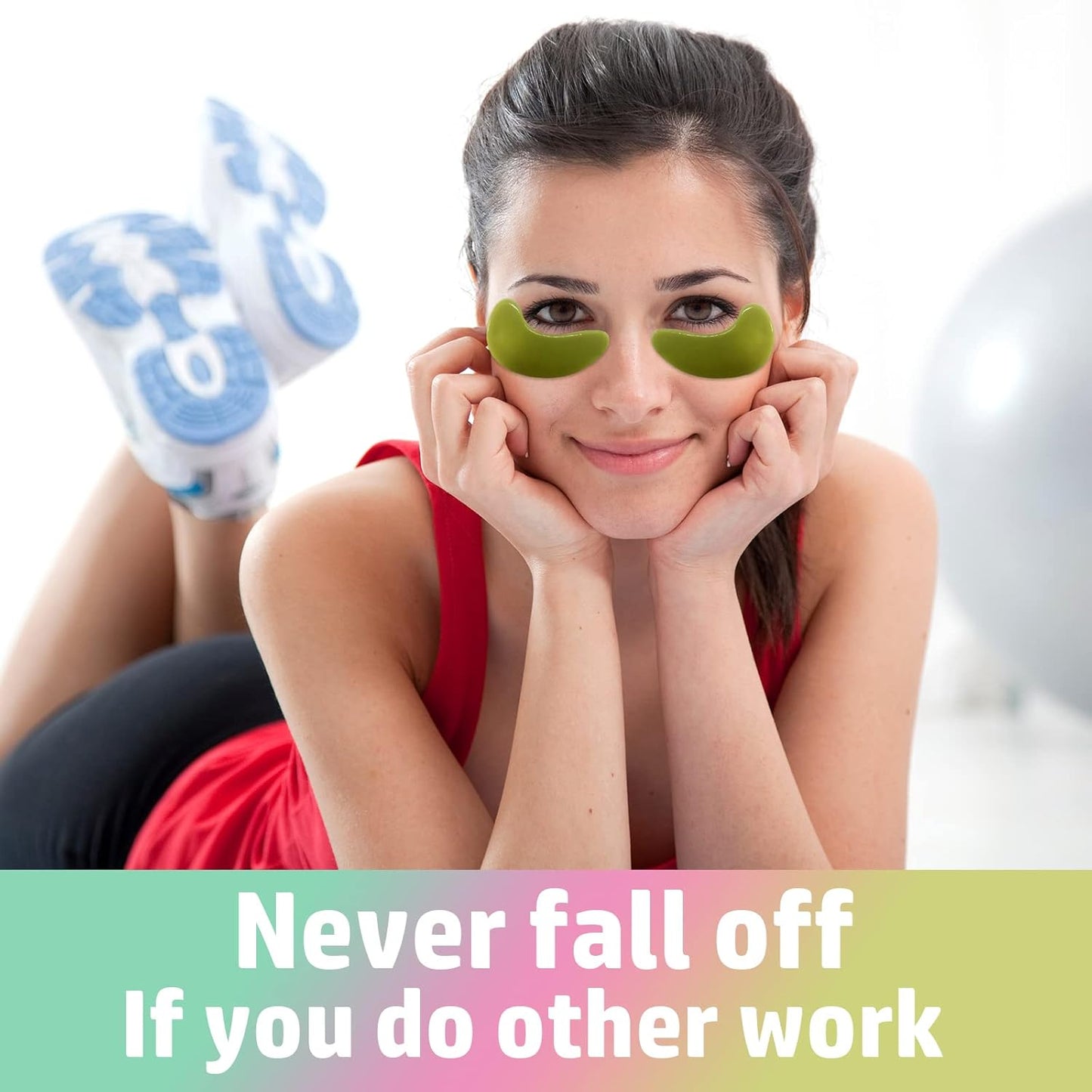 Adofect Eye Mask Collagen Eye Gel Pads Under Eye Mask for Puffiness and Dark Circle Under Eye Patches for Women and Men (Seaweed Green)