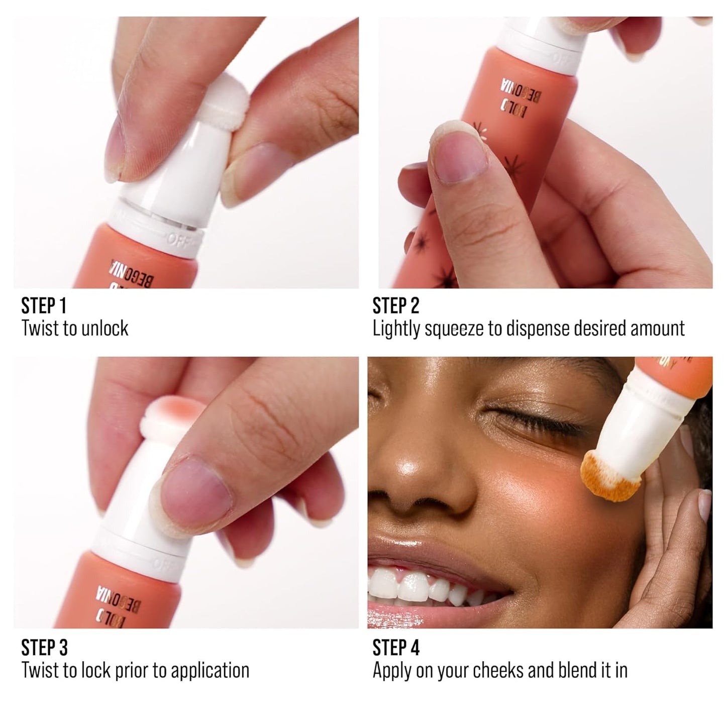 Kiss New York Professional Pearl Liquid Blush Beauty Wand, High Pigment Glow for Cheek, Eye & Lip, Non-Greasy Hydration Lightweight with Sponge-Tip Applicator (Alluring Allium)