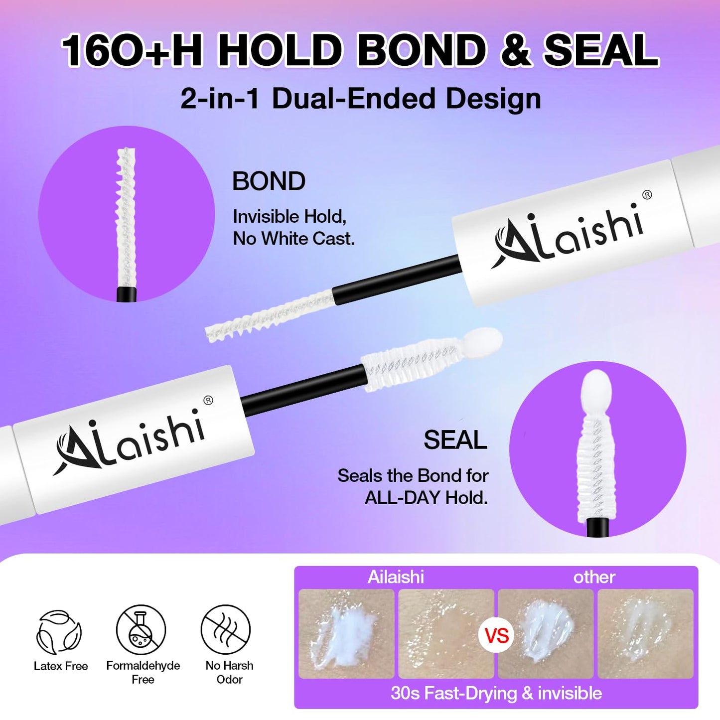 Wispy False Eyelashes Kit With Bond, Seal and Tweezer, 7 Pairs Natural Look Fake Cat Eye Lashes Strips Thin Band Extensions Waterproof Easy Eyelashes for Beginners RQ01