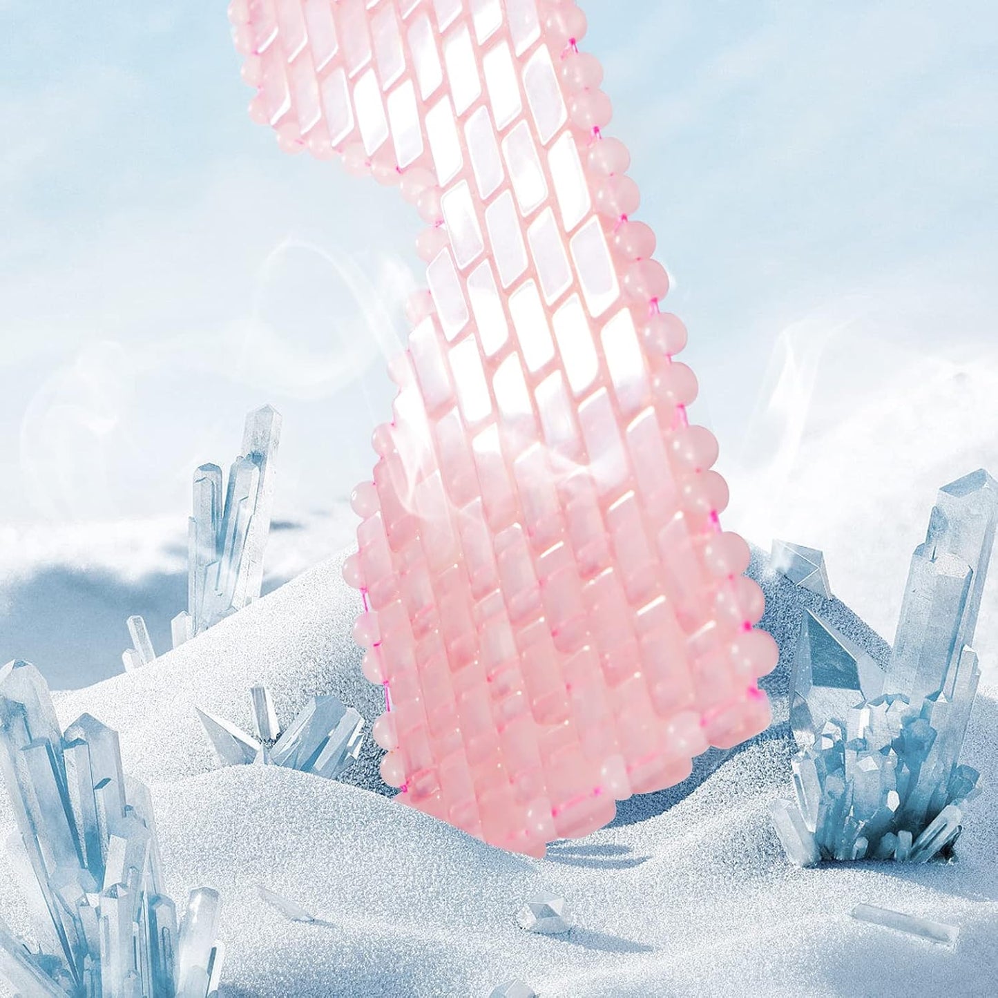 Jade Eye Mask, Rose Quartz Eye Mask,Gemstone Eye Mask Anti Aging Therapy Hot or Cold Using