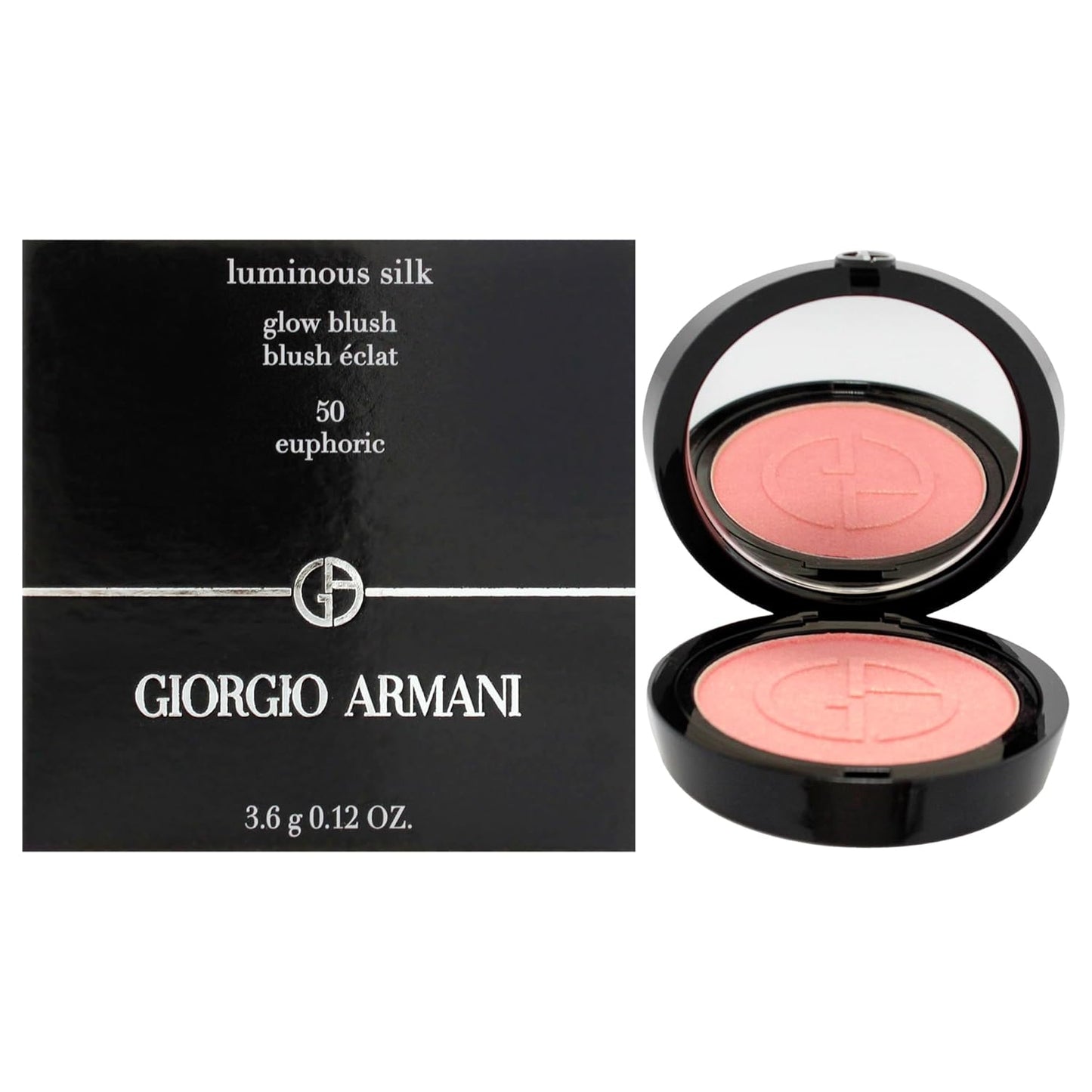 Luminous Silk Glow Blush - 50 Euphoric by Giorgio Armani for Women - 0.12 oz Blush