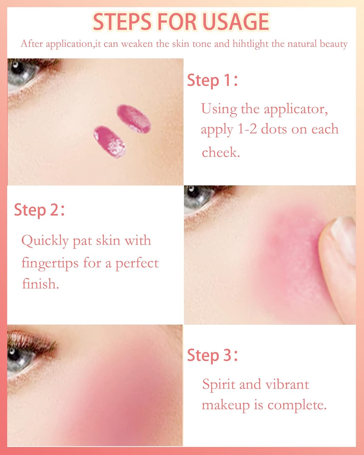 Velvet Liquid Blush Wand, Creme Blush Makeup Stick,Blush Beauty Makeup Dual Use for Cheeks & Lips, Long-Wearing,Dewy Finish,Skin Tint Blush, Contour Blush Wand,Thanksigiving Gift for Women-01