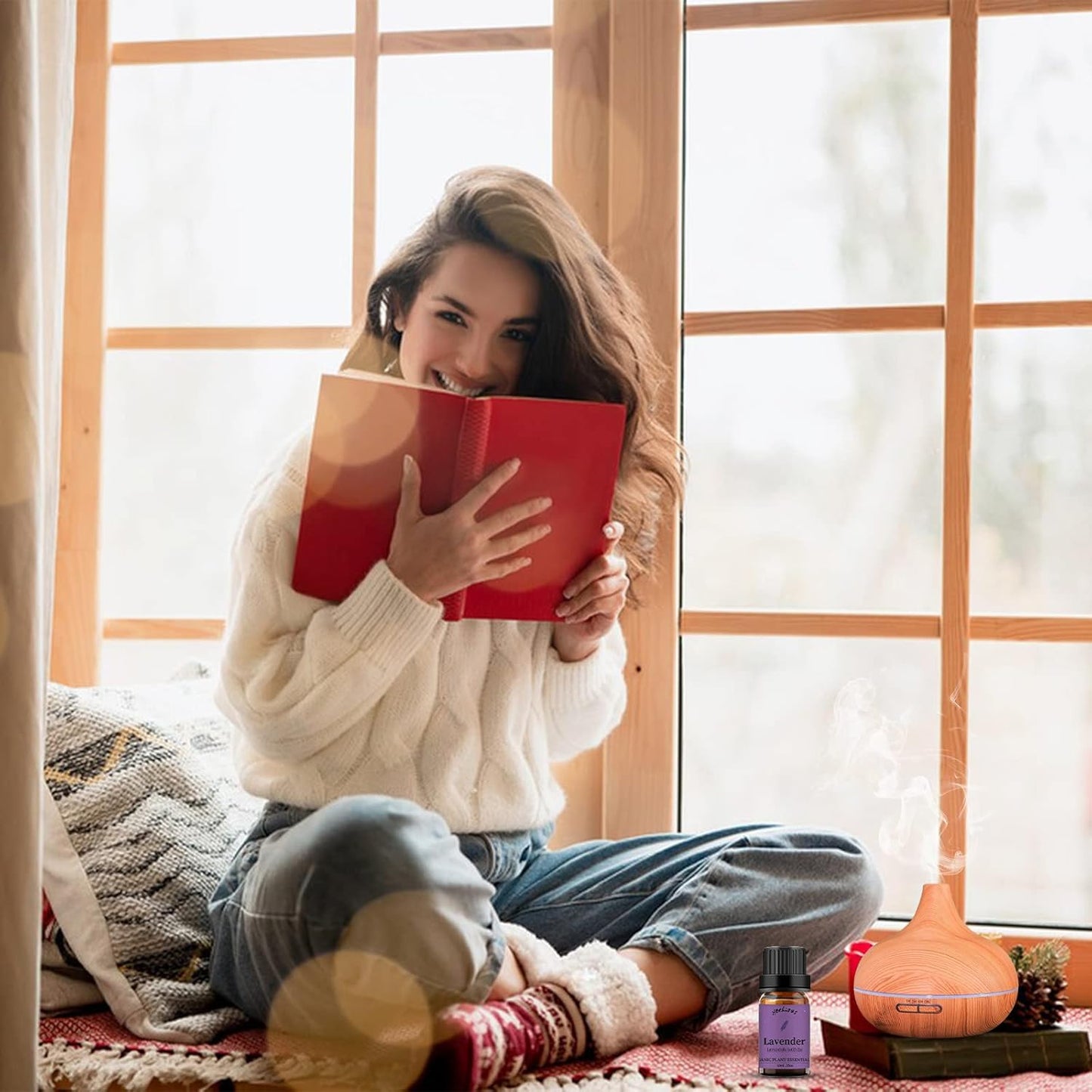 yethious Lavender Eucalyptus Essential Oil Organic Pure Plant Lavender Oil Essential Oil for Diffuser, Skin, Hair Care