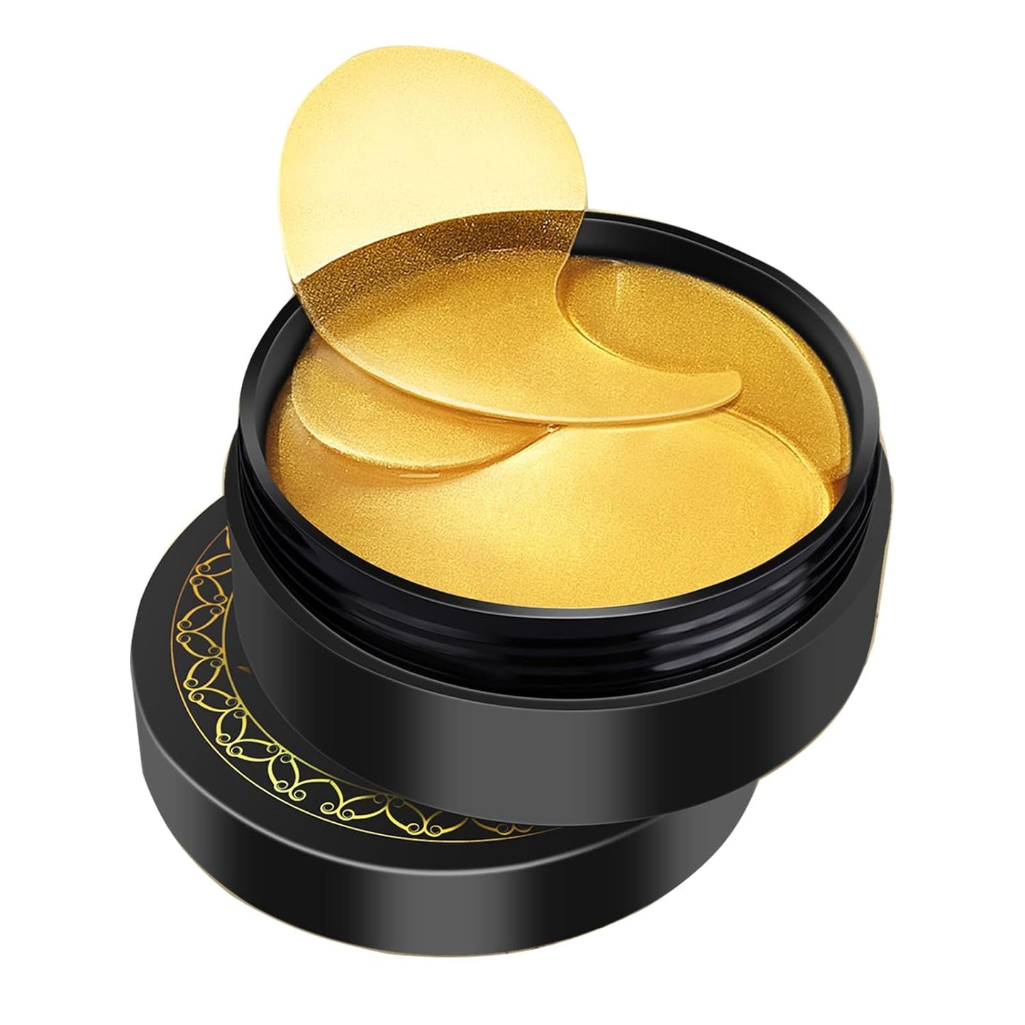 Snail Hydrogel Eye Patch, 24K Gold Gel Serum Mask for Dark Circles, Fine Lines, Puffy Eyes, Under Eye Bags, Moisturizing